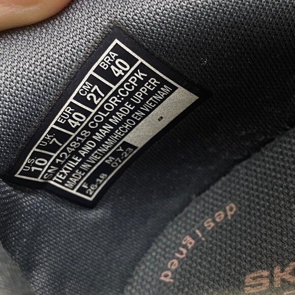 Skechers GO WALK Flex Knit Dark Gray Comfort Running Shoes Womens Size 10 - Picture 9 of 12